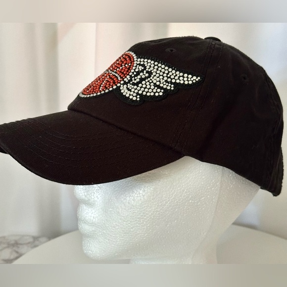 Embellished Black Cap with Basketball Design (898) - Picture 6 of 9
